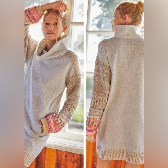 Daily Practice by Anthropologie Tunic Sweatshirt in Gray - Picture 2 of 6